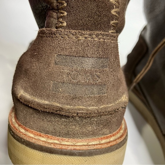 Toms Searcher boots brown leather lace up boots size 11.5‎ main image 4